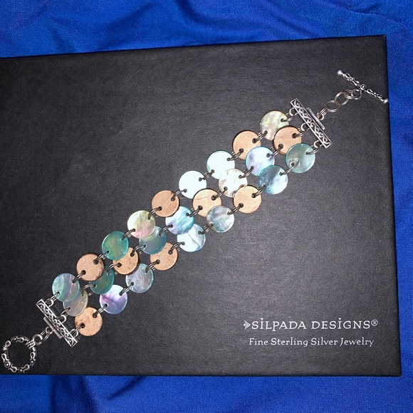 3 Strand aloha abalone and wood bracelet - Picture 7 of 7